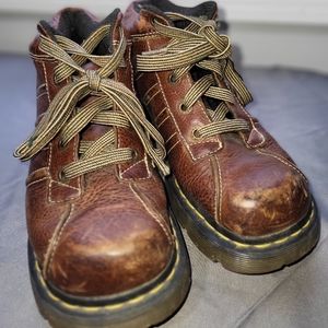 Dr. Martens 2C01 Brown Leather High Top Boot Shoe